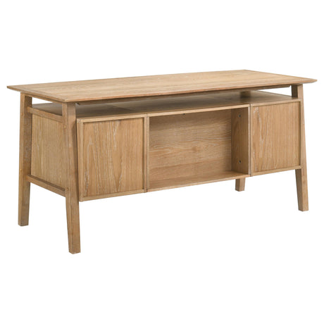 Goodson Distressed Light Brown 64" 4-Drawer Computer Desk from Coaster - Luna Furniture