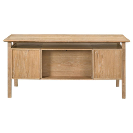 Goodson Distressed Light Brown 64" 4-Drawer Computer Desk from Coaster - Luna Furniture