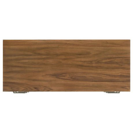 Berhalter Brown 6-Drawer Double Pedestal File Computer Desk from Coaster - Luna Furniture