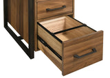 Berhalter Brown 6-Drawer Double Pedestal File Computer Desk from Coaster - Luna Furniture