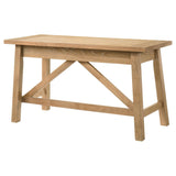 Fabian Distressed Light Brown 54-inch 2-drawer Computer Writing Desk from Coaster - Luna Furniture