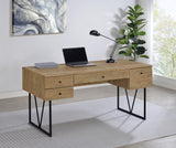 Analiese Mango 63-inch 4-drawer Writing Desk from Coaster - Luna Furniture