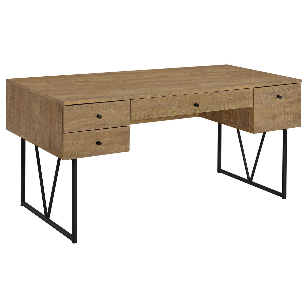 Analiese Mango 63-inch 4-drawer Writing Desk from Coaster - Luna Furniture