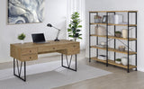 Analiese Mango 63-inch 4-shelf Double Bookshelf from Coaster - Luna Furniture