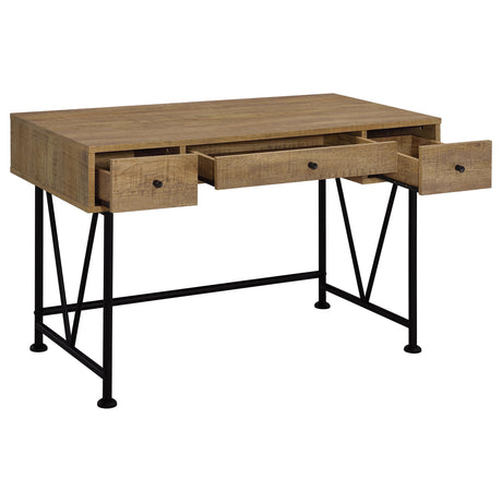 Analiese Mango 47-inch 3-drawer Writing Desk from Coaster - Luna Furniture