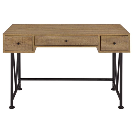 Analiese Mango 47-inch 3-drawer Writing Desk from Coaster - Luna Furniture