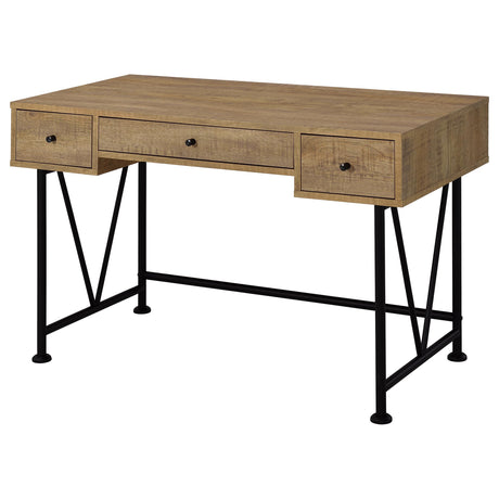 Analiese Mango 47-inch 3-drawer Writing Desk from Coaster - Luna Furniture