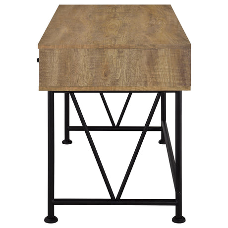 Analiese Mango 47-inch 3-drawer Writing Desk from Coaster - Luna Furniture
