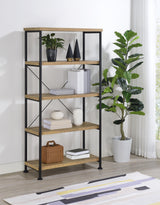 Analiese Mango 63-inch 4-shelf Bookshelf from Coaster - Luna Furniture