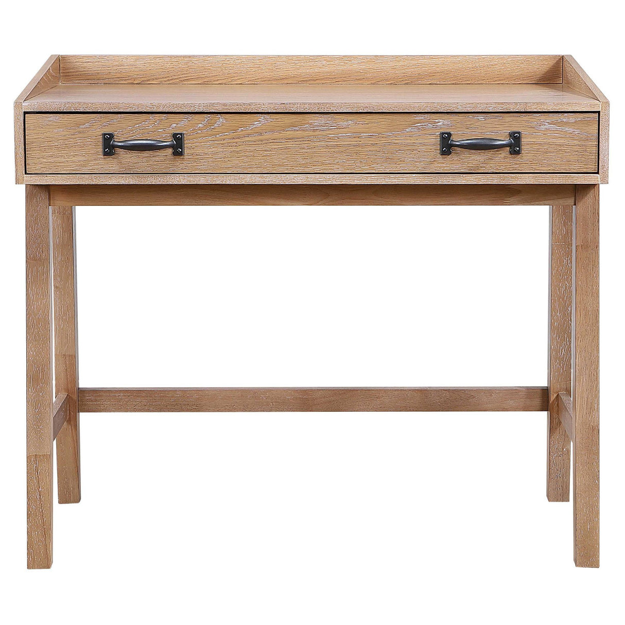 Fabian Distressed Light Brown 38-inch Computer Desk with Keyboard Drawer from Coaster - Luna Furniture