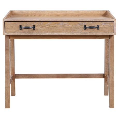 Fabian Distressed Light Brown 38-inch Computer Desk with Keyboard Drawer from Coaster - Luna Furniture