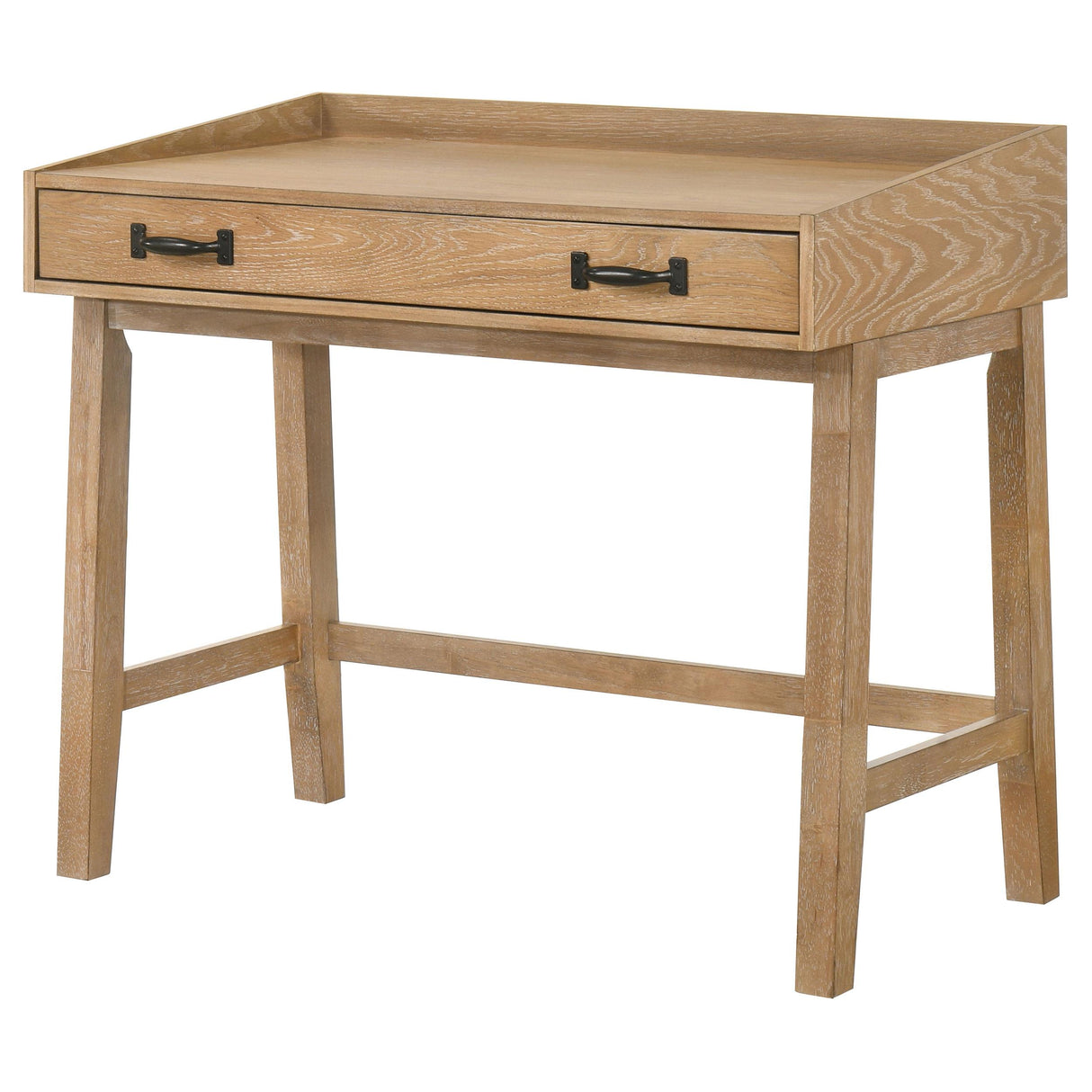 Fabian Distressed Light Brown 38-inch Computer Desk with Keyboard Drawer from Coaster - Luna Furniture