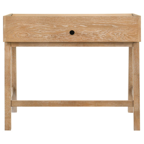 Fabian Distressed Light Brown 38-inch Computer Desk with Keyboard Drawer from Coaster - Luna Furniture