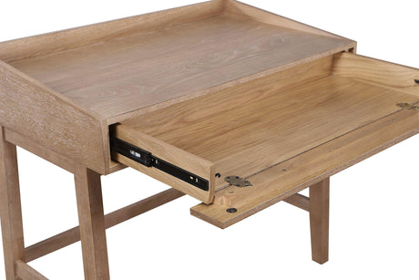 Fabian Distressed Light Brown 38-inch Computer Desk with Keyboard Drawer from Coaster - Luna Furniture