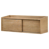Fabian Distressed Light Brown Bookshelf Bridge with Cubbies from Coaster - Luna Furniture