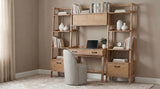 Fabian Distressed Light Brown Bookshelf Bridge with Cubbies from Coaster - Luna Furniture
