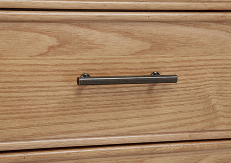 Vermes Light Ash 66-inch 7-drawer Computer Desk with Power Outlet from Coaster - Luna Furniture