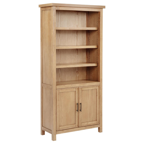 Vermes Light Ash 72-inch 2-door Home Office Cabinet Bookcase from Coaster - Luna Furniture