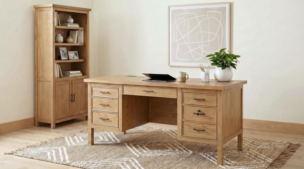 Vermes Light Ash 72-inch 2-door Home Office Cabinet Bookcase from Coaster - Luna Furniture
