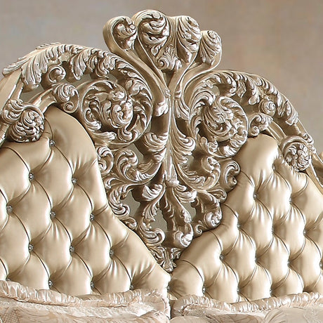 HD-8022 Champagne Gold 4-Piece Bedroom Set from Homey Design - Luna Furniture