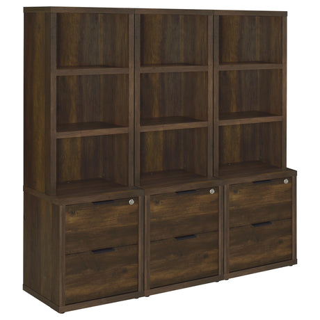 Westpark Dark Pine 3-Piece Wall Unit Bookcase Set with USB from Coaster - Luna Furniture