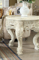 HD-8030 Plantation Cove White End Table from Homey Design - Luna Furniture