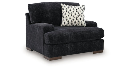 Whitmore Manor Black Pearl Oversized Chair from Ashley - Luna Furniture