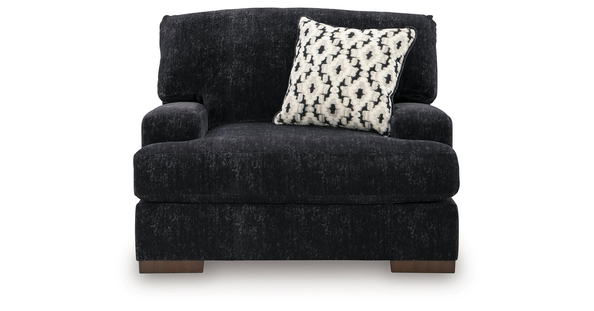 Whitmore Manor Black Pearl Oversized Chair from Ashley - Luna Furniture
