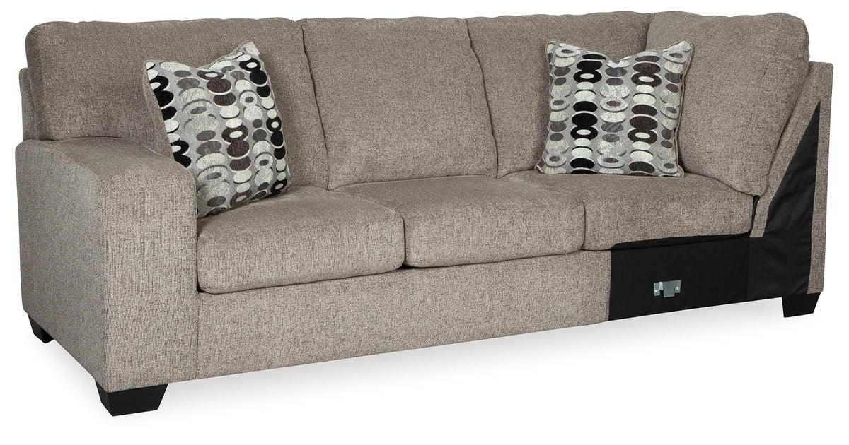 Ballinasloe Platinum Left-Arm Facing Sofa from Ashley - Luna Furniture