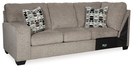 Ballinasloe Platinum Left-Arm Facing Sofa from Ashley - Luna Furniture
