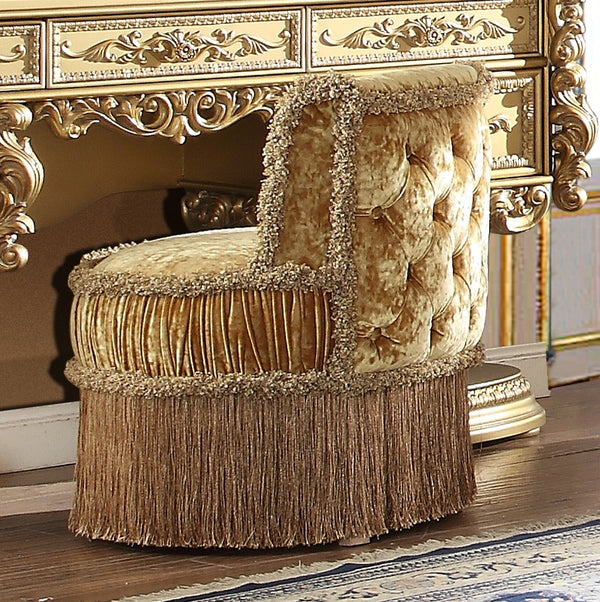 HD-8086 Metallic Gold Bedroom Stool