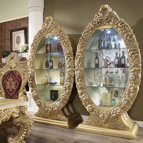 HD-8086 Metallic Gold China from Homey Design - Luna Furniture
