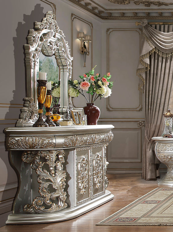 HD-8088 Metallic Silver/Gold Highlights Dresser