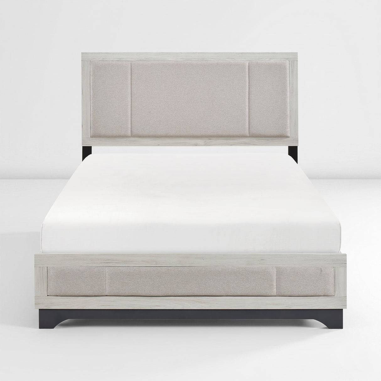 Westport White Oak/Gray California King Platform Bed from Homelegance - Luna Furniture