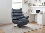 8106BUE-1PW POWER RECLINING SWIVEL CHAIR WITH MANUAL ADJUSTABLE HEADREST from Homelegance - Luna Furniture