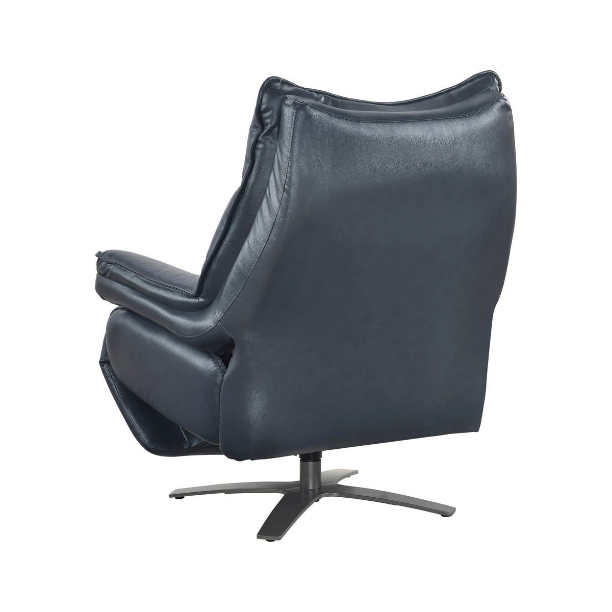 8106BUE-1PW POWER RECLINING SWIVEL CHAIR WITH MANUAL ADJUSTABLE HEADREST from Homelegance - Luna Furniture