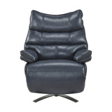 8106BUE-1PW POWER RECLINING SWIVEL CHAIR WITH MANUAL ADJUSTABLE HEADREST from Homelegance - Luna Furniture
