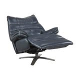 8106BUE-1PW POWER RECLINING SWIVEL CHAIR WITH MANUAL ADJUSTABLE HEADREST from Homelegance - Luna Furniture