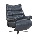 8106BUE-1PW POWER RECLINING SWIVEL CHAIR WITH MANUAL ADJUSTABLE HEADREST from Homelegance - Luna Furniture
