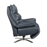 8106BUE-1PW POWER RECLINING SWIVEL CHAIR WITH MANUAL ADJUSTABLE HEADREST from Homelegance - Luna Furniture