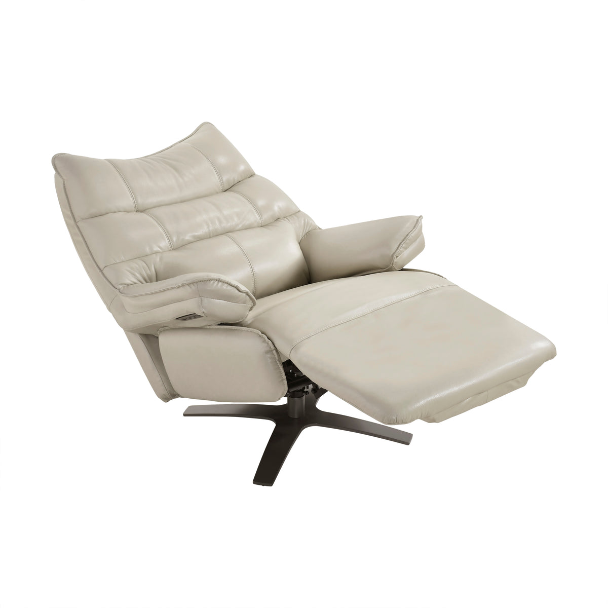 8106TPE-1PW POWER RECLINING SWIVEL CHAIR WITH MANUAL ADJUSTABLE HEADREST from Homelegance - Luna Furniture