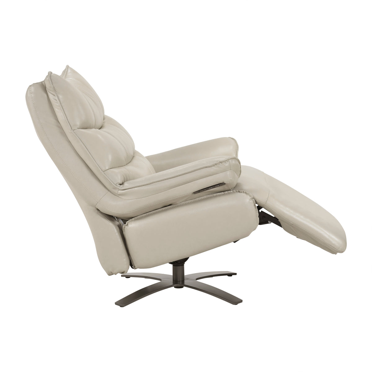 8106TPE-1PW POWER RECLINING SWIVEL CHAIR WITH MANUAL ADJUSTABLE HEADREST from Homelegance - Luna Furniture