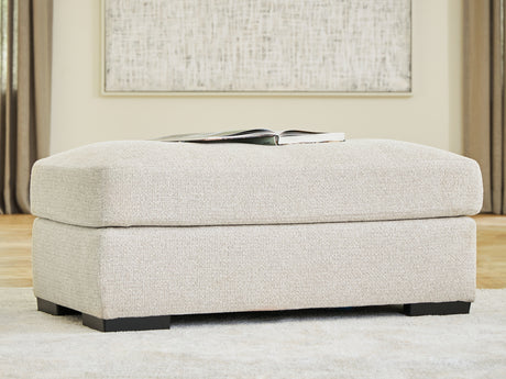 Conlee-Pike Linen Ottoman from Ashley - Luna Furniture