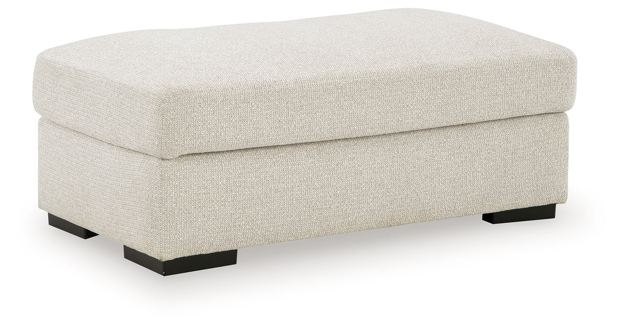 Conlee-Pike Linen Ottoman from Ashley Furniture - Luna Furniture