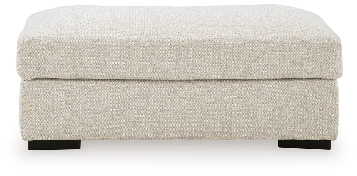Conlee-Pike Linen Ottoman from Ashley Furniture - Luna Furniture