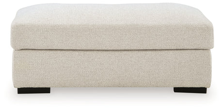 Conlee-Pike Linen Ottoman from Ashley - Luna Furniture