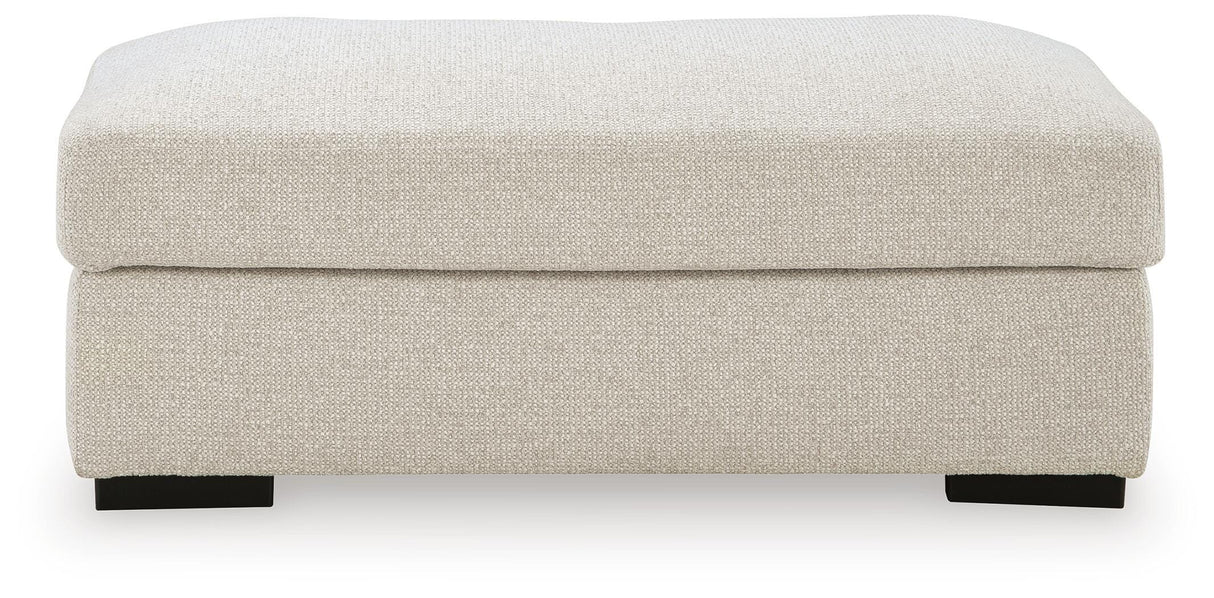Conlee-Pike Linen Ottoman from Ashley Furniture - Luna Furniture
