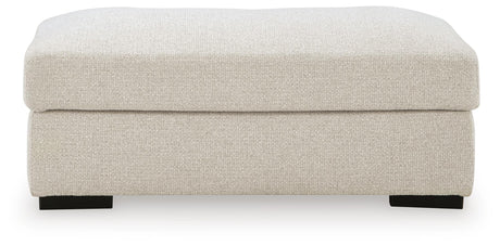 Conlee-Pike Linen Ottoman from Ashley - Luna Furniture