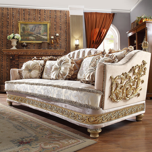 HD-814 Metallic Bright Gold Sofa