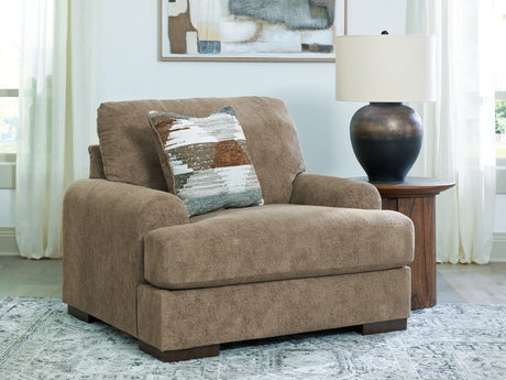 Jayne Park Pecan Oversized Chair from Ashley Furniture - Luna Furniture